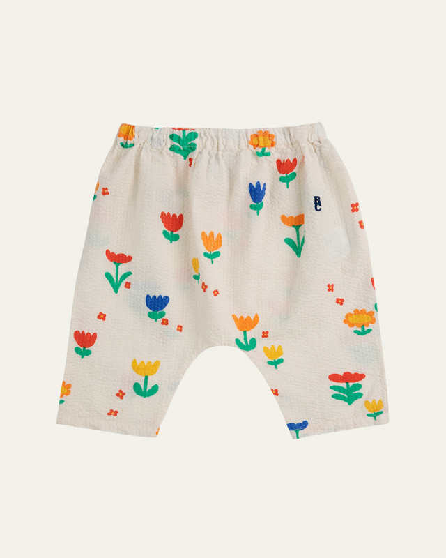 Girl's Garden Party Printed Harem Pants, Size Newborn-